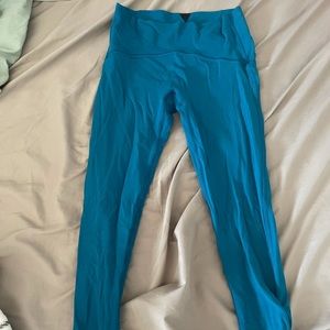 BRIGHT BLUE IVIVVA LEGGINGS GIRLS SIZE 8